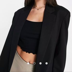 Topshop Long Blazer Coat - Size 4